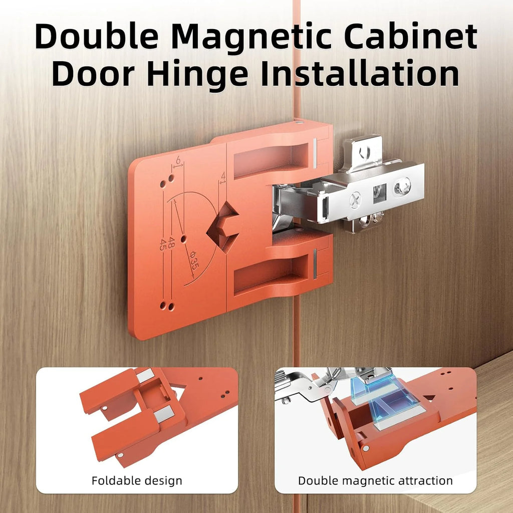 Cabinet Hinge Positioning Plate – Quick Install Seam Spacing Jig Cabinet Hinge Jig Richie's