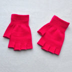 Kids Fingerless Knit Gloves – Stretchy Half-Finger Winter Mittens Kids Winter Gloves Richie's