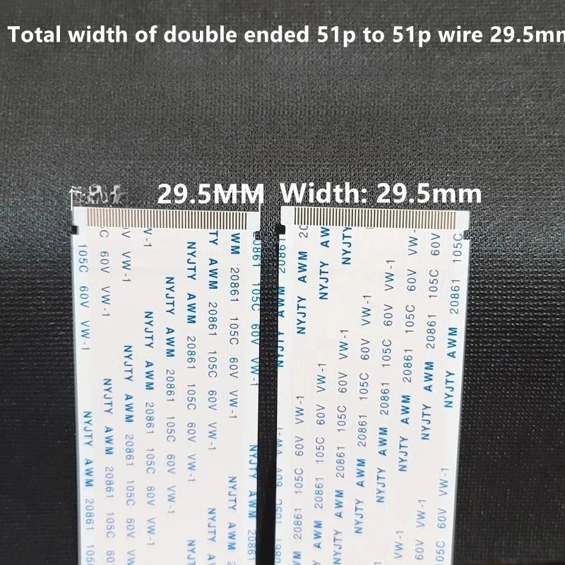 4K LVDS TV Ribbon Cable 51-Pin 41-Pin AWM 20861 – TCL Hisense LVDS Ribbon Cable Richie's A51P-29.5mm 300mm