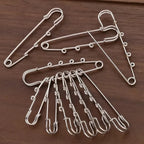 Silver Safety Brooch Pins DIY Charm Connectors Scarf Buckle Brooch Pin Richie's