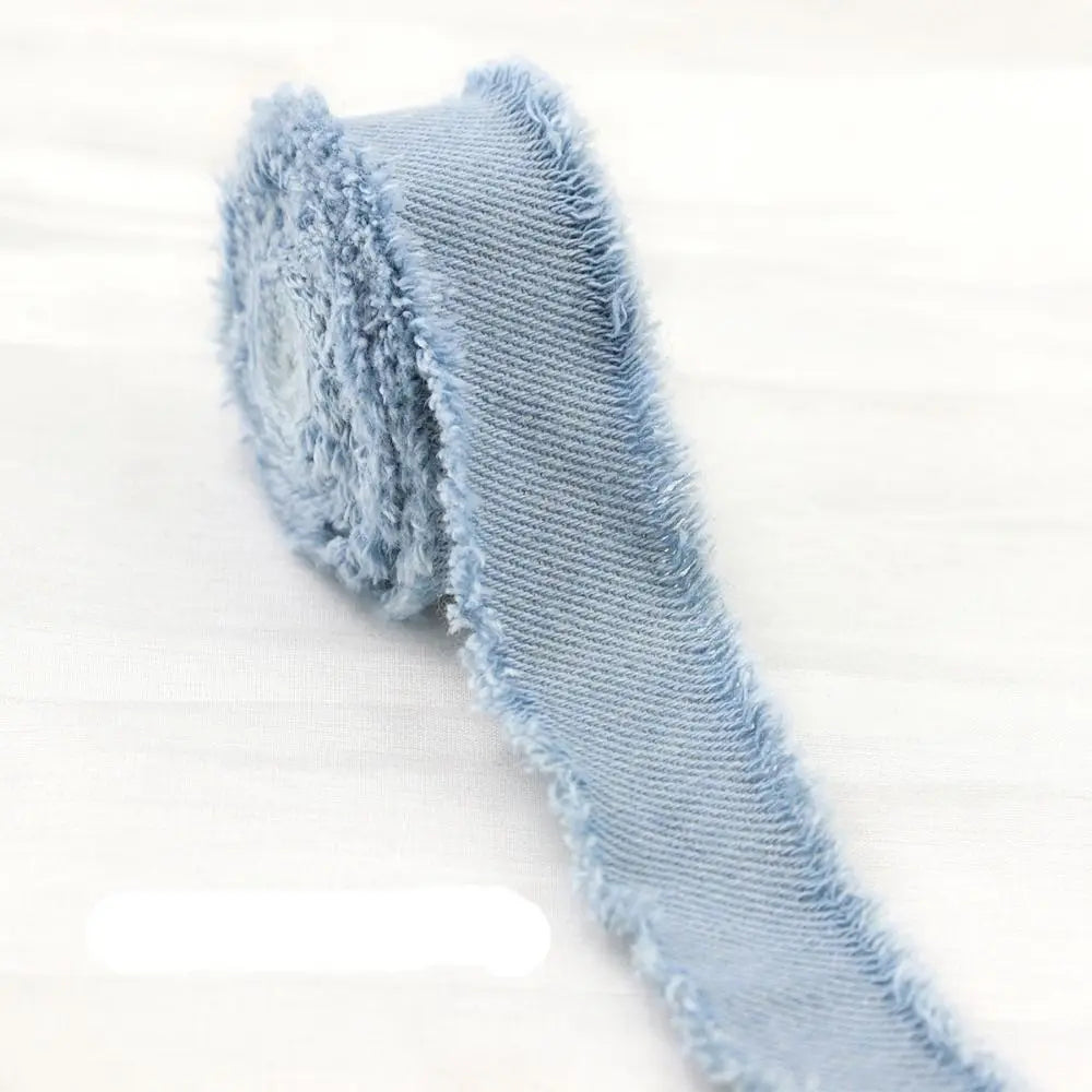 1.5 Yards Denim Ribbon for Hair Bows, DIY Crafts & Gift Wrap Craft Ribbon Richie's A-Wide 25mm