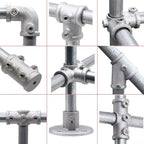Aluminum Alloy Pipe Fitting Connector 1/2" & 3/4" Corner Elbow Pipe Fitting Connector Richie's