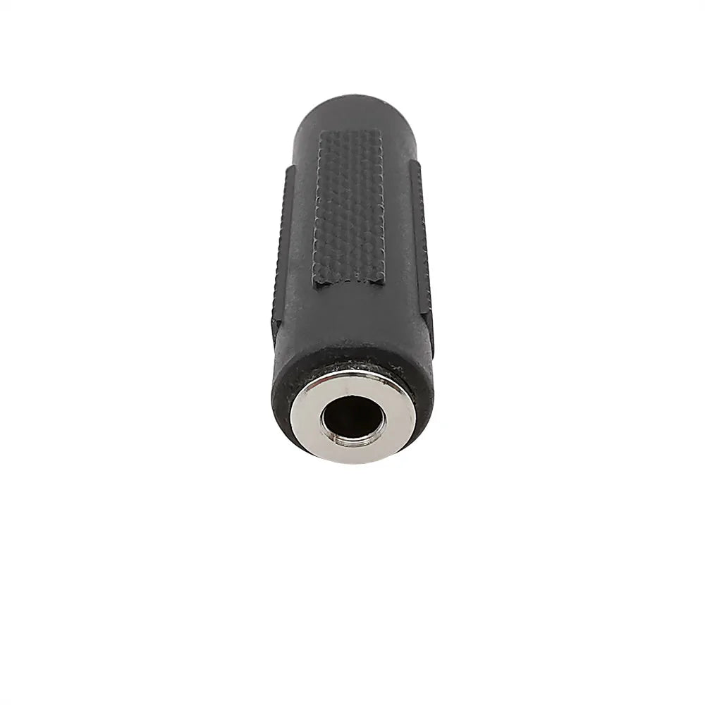 3.5mm Female to Female Stereo Audio Coupler Adapter – Black Audio Cable Adapter Richie's