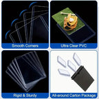 PVC Trading Card Top Loaders Hard Plastic Sleeves 20–100 Pack Card Top Loaders Richie's