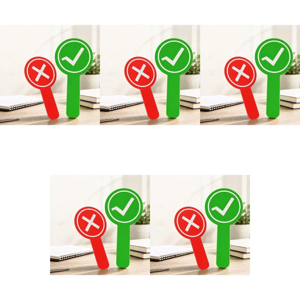 Yes No Answer Paddle Set – Classroom Voting & Game Prop Classroom Voting Paddle Richie's 5 PCS