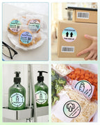 Phomemo 1000pcs Round Thermal Shipping Labels Rainbow Stickers Thermal Shipping Labels Richie's