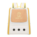 Oxford Pet Backpack – Breathable Waterproof Cat Carrier Bag Pet Carrier Backpack Richie's Yellow