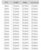 3/8" Drive 6-Point Socket Bit 6–22mm Outside Hexagon Cr-V Socket Bit Richie's