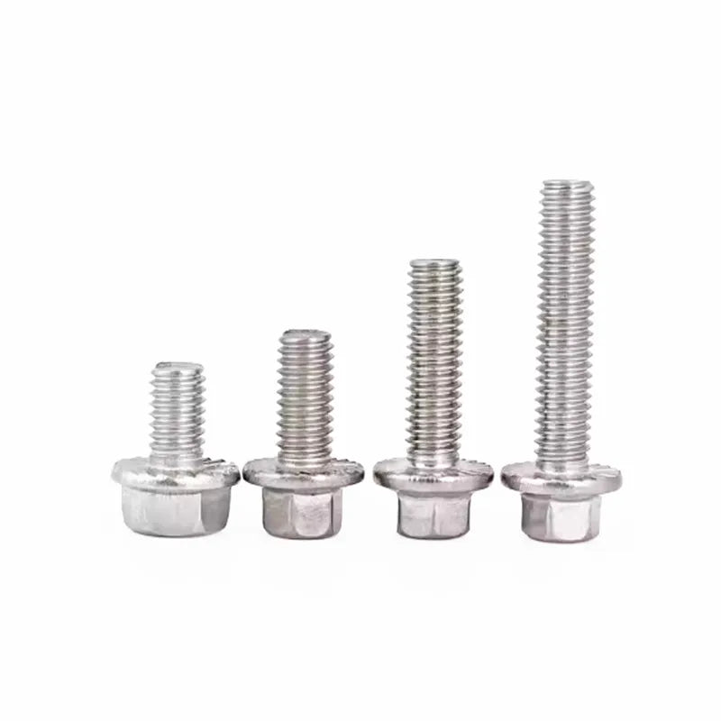 M5–M12 A2-70 304 Stainless Steel Serrated Flange Hex Bolt Flange Hex Bolt Richie's