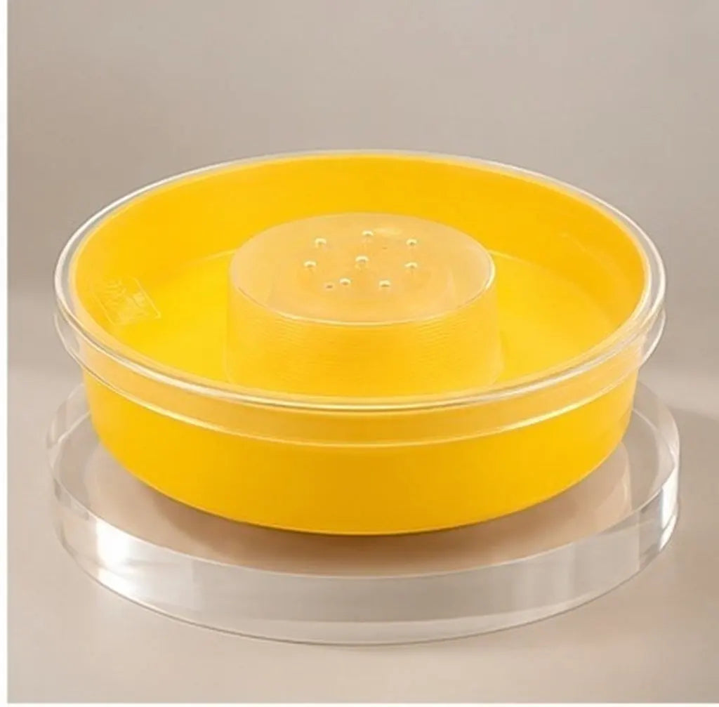 Round Yellow Bee Feeder – BPA-Free Hive Top Beekeeping Tool Hive Top Feeder Richie's Default Title