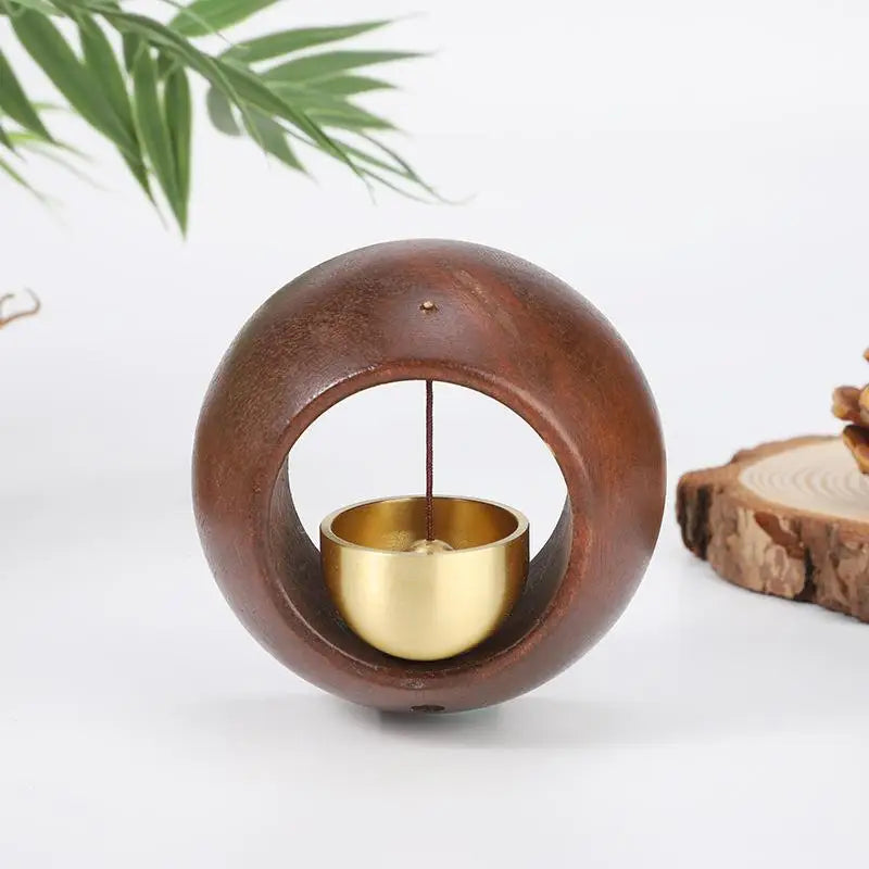 Black Walnut Wood Magnetic Door Bell – Hanging Entry Chime Decorative Door Bell Richie's
