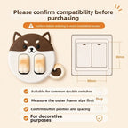 3D Cartoon Animal Wall Switch Panel Cover – 86 Type Switch Panel Cover Richie's