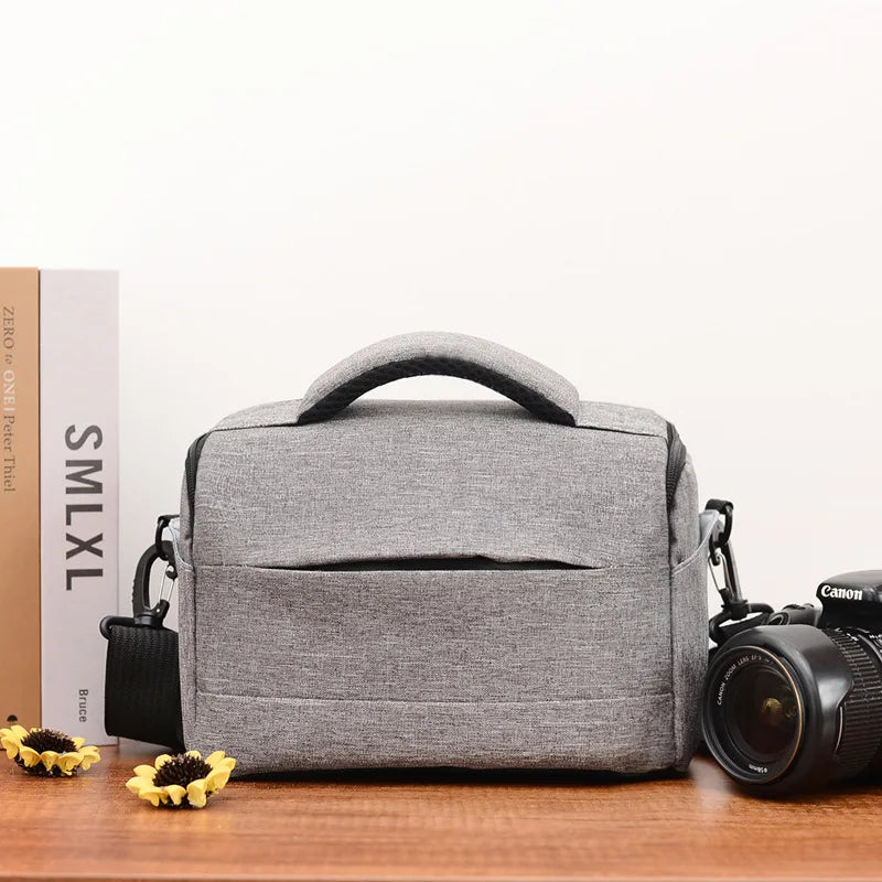 Waterproof DSLR Camera Shoulder Bag for Canon Nikon Sony Camera Shoulder Bag Richie's Gray