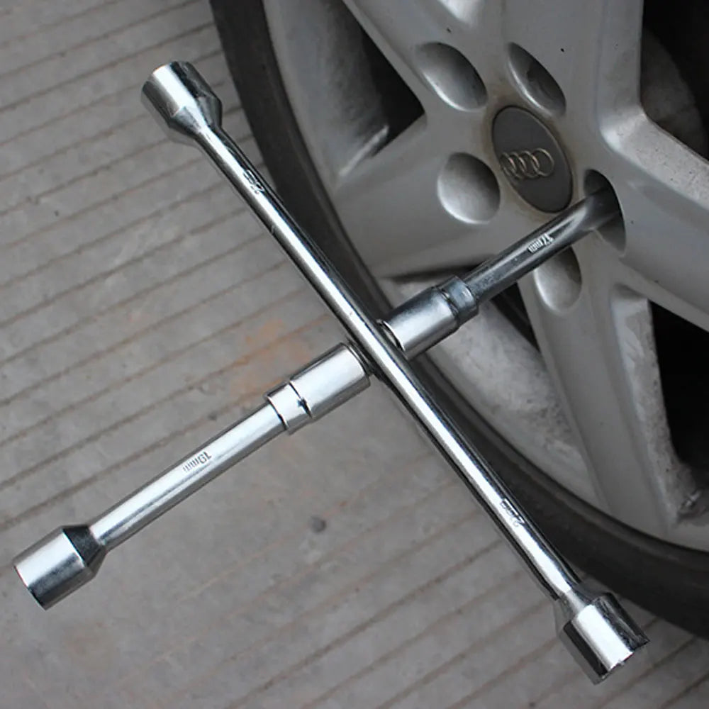 Folding Cross Wrench Wheel Nut Socket Spanner – CR-V Steel Cross Wrench Spanner Richie's