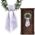 Cloth Wreath Sash Ric Rac Gingham Trim – Basket & Door Décor Decorative Sash Richie's E