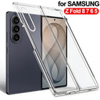Samsung Galaxy Z Fold 8/7/6/5/4/3 Transparent Hard PC Case Phone Bumper Case Richie's