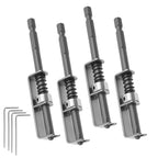 4-Pack Spring Loaded Screw Holder Bits – Anti-Drop Aluminum Alloy Screwdriver Bit Holder Richie's Grey