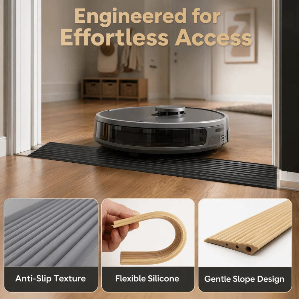 1M Silicone Threshold Ramp Strip for Robot Vacuums & Bikes Threshold Ramp Strip Richie's