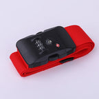 TSA Lock Luggage Strap – Adjustable Password Suitcase Belt Luggage Security Strap Richie's Red