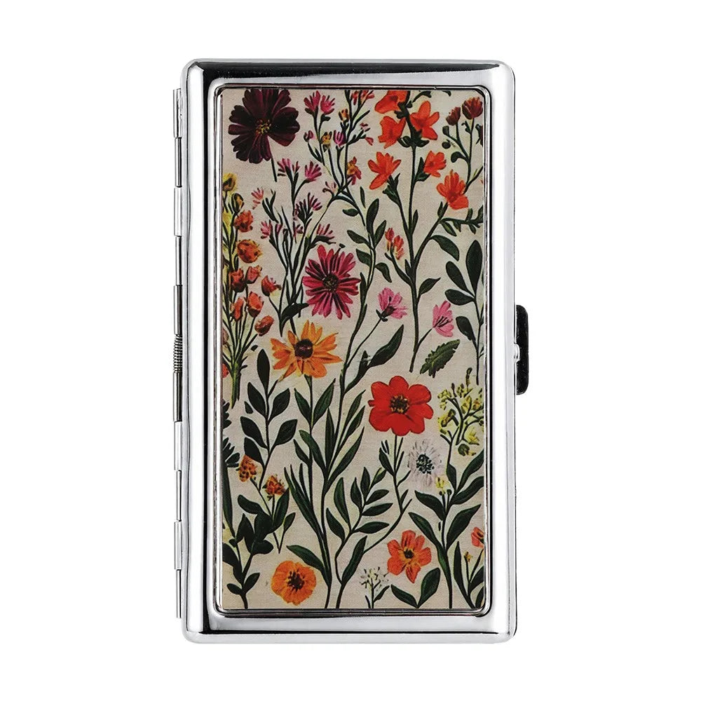 Vintage Metal Business Card Case – Snap Closure Multi-Function Metal Card Case Richie's B
