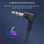 FUCHU D-Shape 3.5mm Single-Sided Ear Hook Earpiece Headset Wired Ear Hook Earpiece Richie's