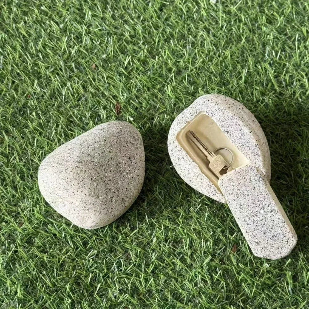 Rock Key Hide Box – Realistic Waterproof Outdoor Stone Storage Outdoor Key Hider Richie's
