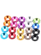 10Pcs Anodized Aluminum Countersunk Washers M2–M5 Colorful Countersunk Washers Richie's