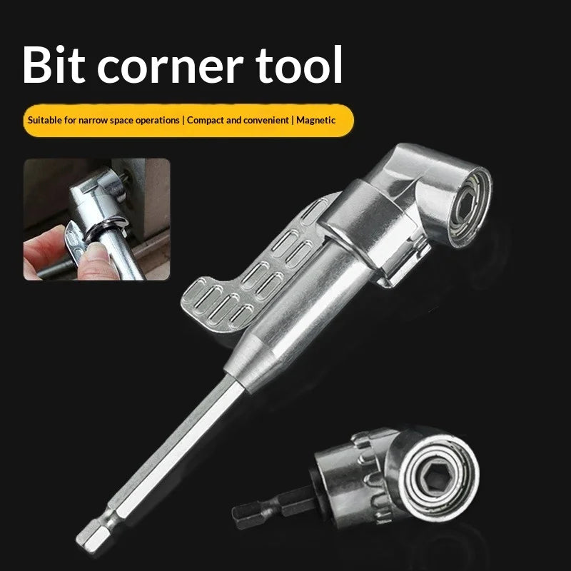 1/4" Hex Magnetic Screwdriver Bit Set & Right Angle Adapter Kit Screwdriver Bit Kit Richie's