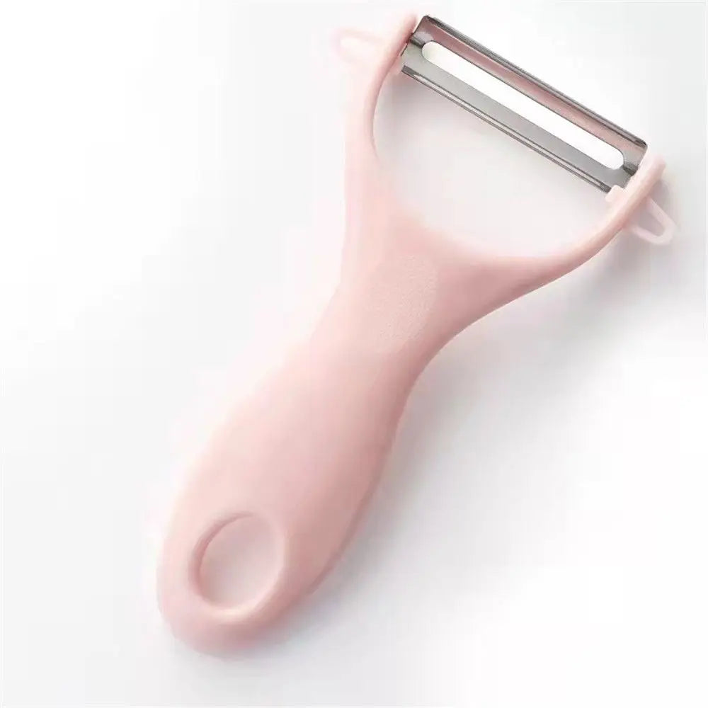 Stainless Steel Vegetable Peeler & Cucumber Slicer – Kitchen Tool Vegetable Peeler Richie's pink