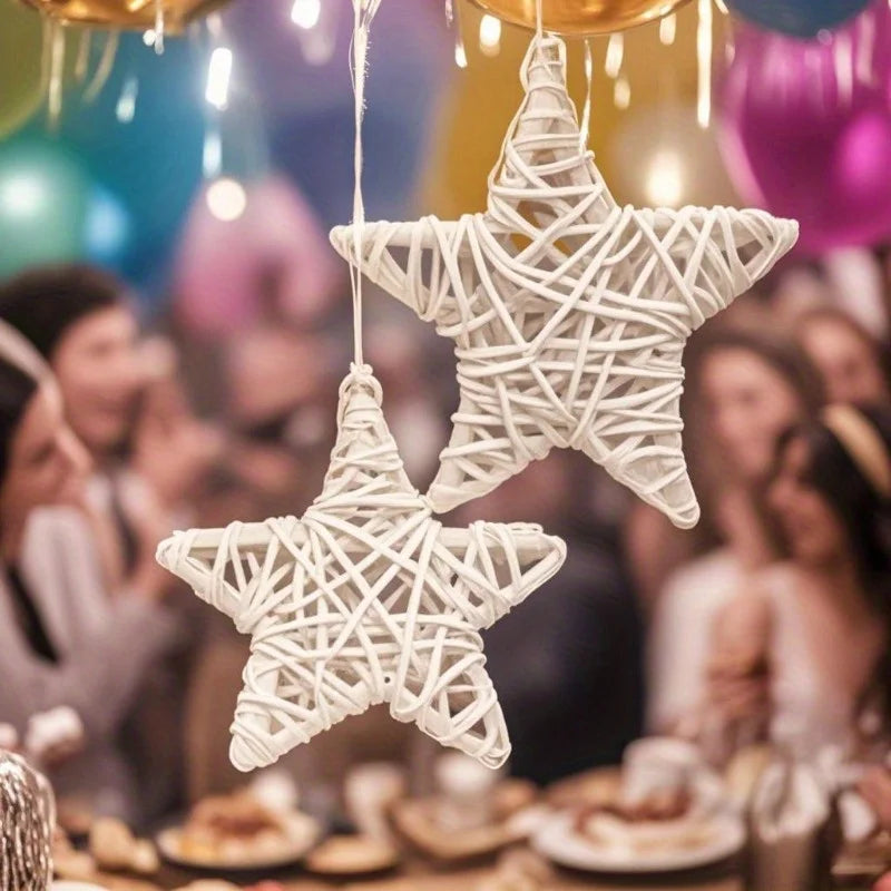Woven Rattan Star Ornaments – Holiday & Home Window Décor Hanging Star Ornament Richie's