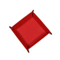 PU Leather Folding Valet Tray – Collapsible Desk Organizer Valet Storage Tray Richie's Red