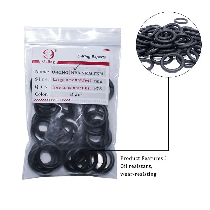Black NBR Nitrile O-Rings CS3.55mm – Seals, Gaskets & Washers Rubber O-Ring Seals Richie's