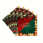 40pcs Christmas Paper Napkins Snowflake Holiday Party Décor Christmas Paper Napkins Richie's