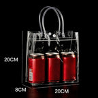 Clear PVC Jelly Handbag – Large Capacity Transparent Gift Bag PVC Jelly Handbag Richie's 20x8x20cm -