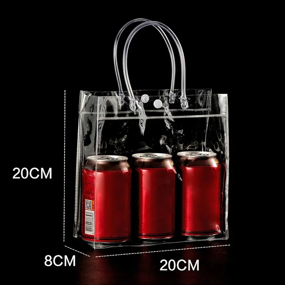 Clear PVC Jelly Handbag – Large Capacity Transparent Gift Bag PVC Jelly Handbag Richie's 20x8x20cm -