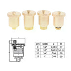 Automatic Brass Air Vent Valve DN10–DN25 | Radiator Heating Brass Air Vent Valve Richie's