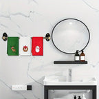 Christmas Towel & Bath Towel Set – Festive Red Holiday Gift Holiday Towel Set Richie's