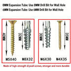 50/100PCS Metal Wall Anchors & Self-Tapping Expansion Screw Kit Wall Anchor Screw Kit Richie's