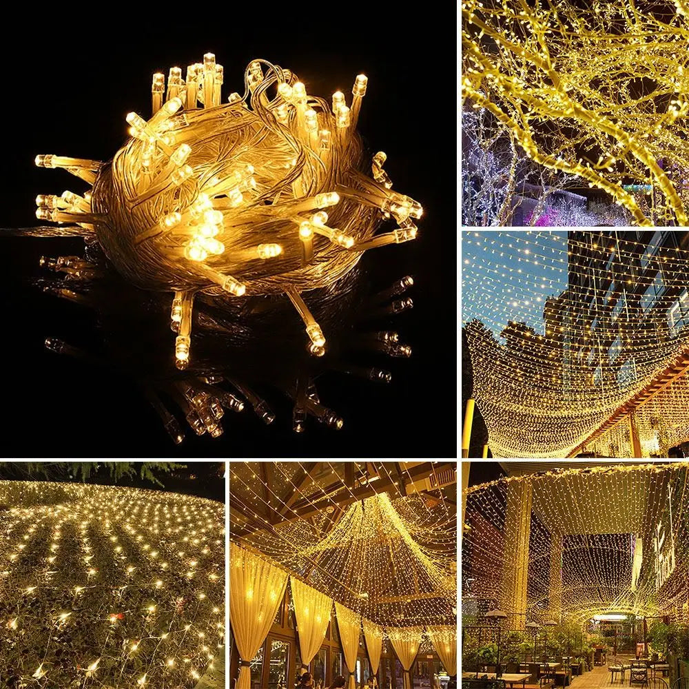 10M 100 LED Fairy String Lights Waterproof Holiday Garland LED String Lights Richie's