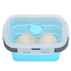 4-Pc Collapsible Silicone Bento Lunch Box Set – Stackable Collapsible Lunch Box Richie's