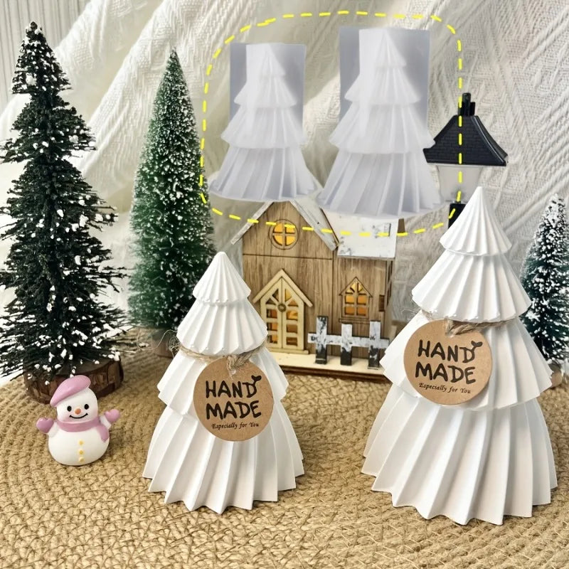 2pcs Silicone Christmas Tree Resin Molds – S & L Ornament Set Silicone Craft Molds Richie's