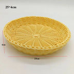 Wicker Woven Serving Basket – Bread, Fruit & Vegetable Tray Woven Serving Basket Richie's 25-4cm