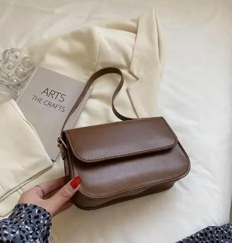 Elegant PU Leather Shoulder & Crossbody Bag for Women Shoulder Crossbody Bag Richie's coffee 23cmx15cmx5cm