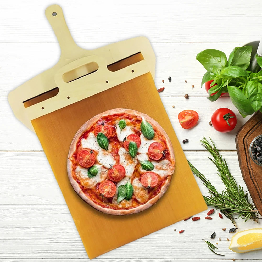 Wooden Sliding Pizza Peel – Anti-Scalding Transfer Shovel Pizza Peel Shovel Richie's