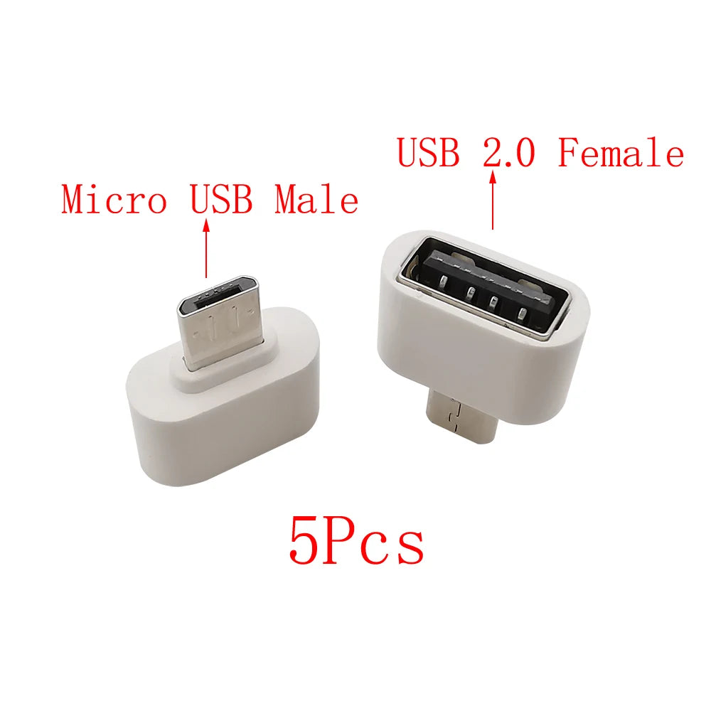 5-Pack USB Type-C & Micro USB OTG Adapter – USB 2.0 USB OTG Adapter Richie's WH Micro USB to USB
