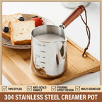 304 Stainless Steel Milk Heating Pot with Graduated Scale Milk Heating Pot Richie's