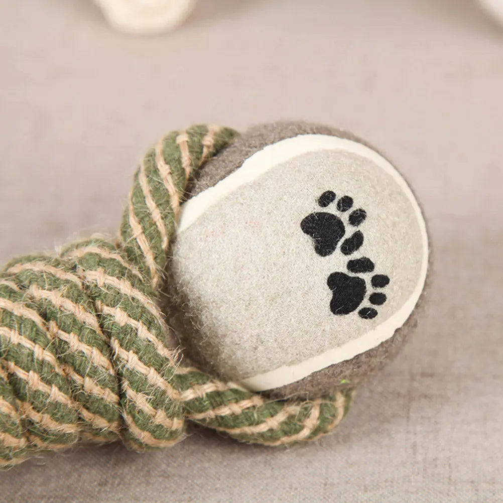 Cotton Rope Dumbbell Dog Chew Toy – Puppy Dental Knot Dog Rope Chew Toy Richie's