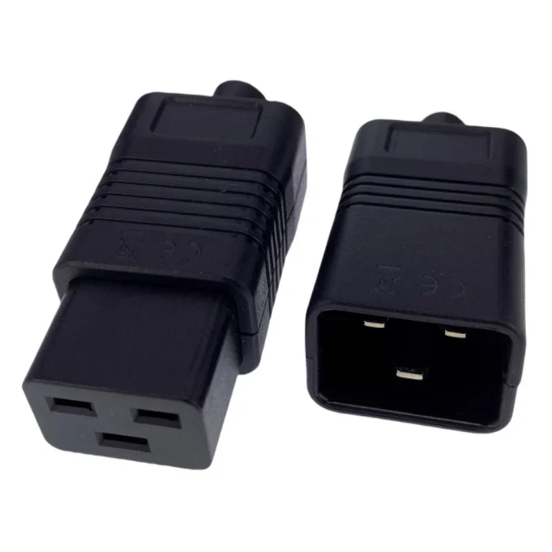 IEC320 C19 C20 16A 250V PDU UPS Power Connector Plug Adapter Power Plug Connector Richie's