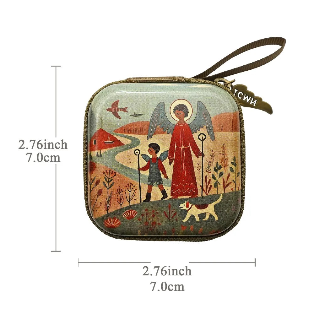 Virgin Mary Rosary Storage Bag – Zippered Christian Gift Box Rosary Storage Box Richie's 8