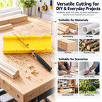 Mitre Box & Pull Saw Set – 4 Angles, 3 Blades | Woodworking Mitre Box Saw Set Richie's